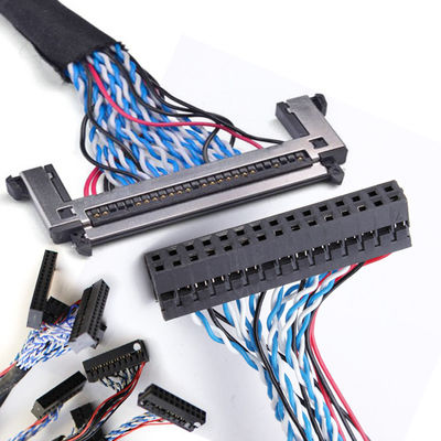 Câble électronique 32pin du harnais LVDS de fil de panneau d'affichage d'affichage à cristaux liquides