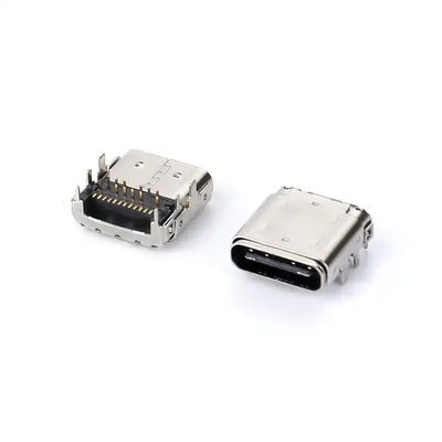 24 broches USB de type C connecteur féminin DIP + SMT 3.4 prise avant et patch arrière pour le câble de charge