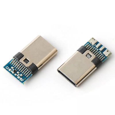 Connecteurs USB TYPE C Plug 24pin 4 Core Solder Wire With PCB Male Socket