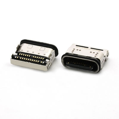 IP68 connecteur SMT à 2 rangées USB à 24 broches étanche à l'eau