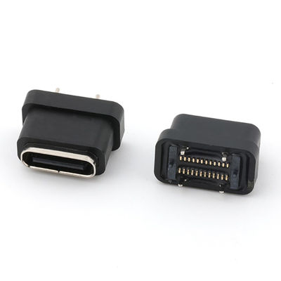 Connecteur féminin de type C USB à 24 broches Type vertical IPX8 étanche