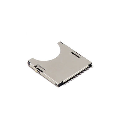 Taper prise micro 10p de poussée de SMT de connecteurs de carte de mémoire d'écart-Taper d'UL94V-0