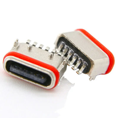 qualité  Female Horizontal SMT 6 Pin Connector USB3.0 USB3.1 For Charging Usine