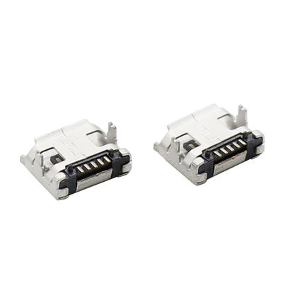 qualité  LCP Plastic Magnetic Micro USB Connectors Type B 5 Pin With Flange Usine