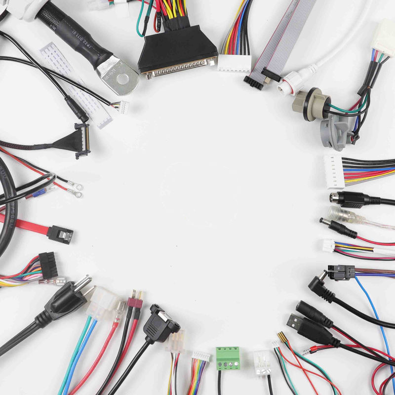 Mâle de lancement du SM 2.5MM de JST au récipient femelle de câble équipé avec la douille de rétrécissement de chaleur