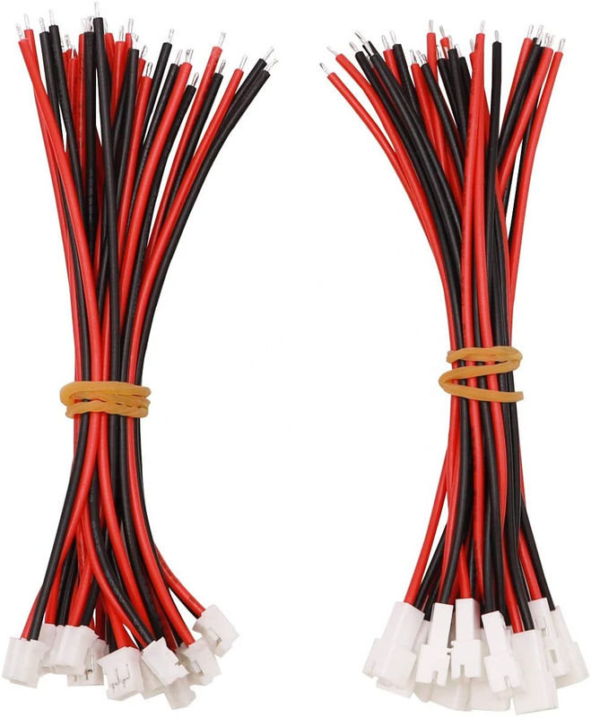 Mini harnais électronique micro 2 Pin Connector Plug Male Silicone de fil de JST pH XH2.0