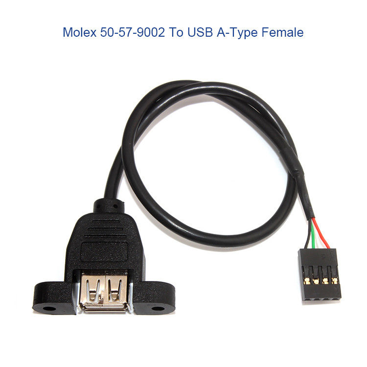 Harnais fait sur commande de fil de Molex 50-57-9404 avec SL 2.54mm 4 connecteur de la manière 70066