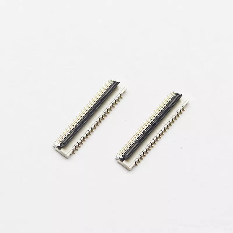 Contact de espacement électronique du fond du connecteur 13-71pin de carte PCB de la taille 1.0mm de 0.3MM