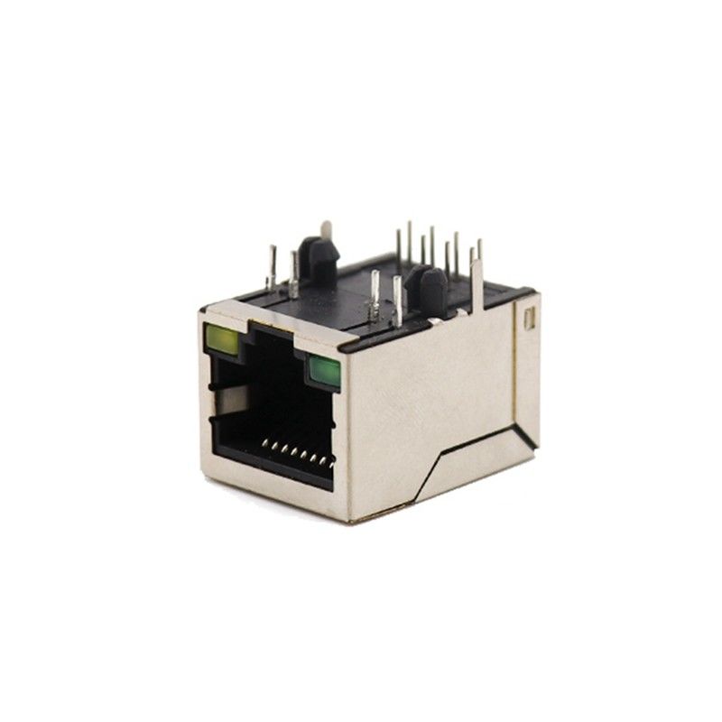 Le nouveau type tête Seat de la prise RJ45 Jack Connector Bring Lamp Crystal de réseau goupille