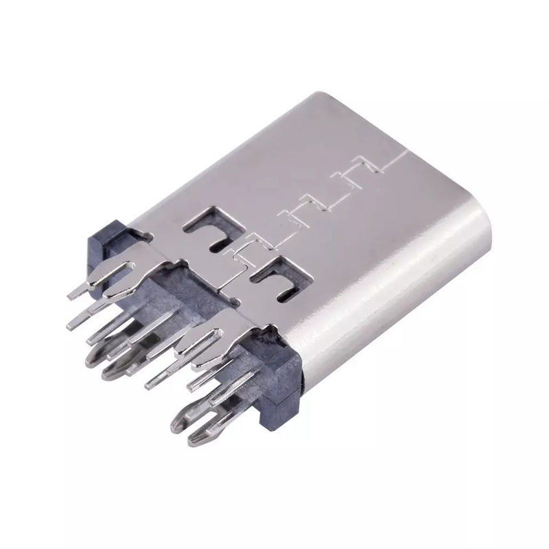 DIP Vertical Mount USB Type C Connecteur 14 broches 10,5 mm 180 degrés