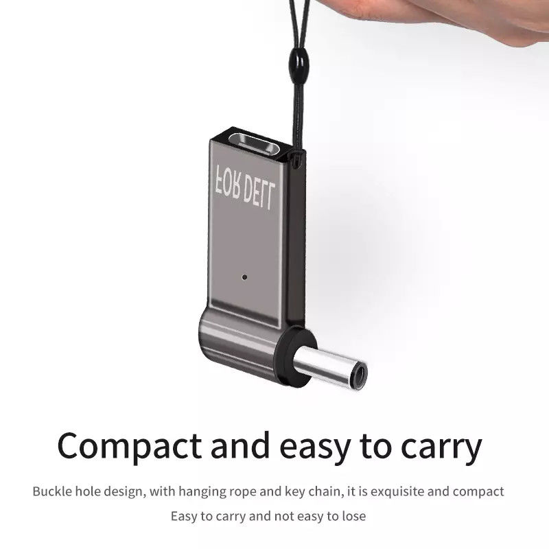 Adaptateur de prise 100w type C à charge rapide ronde vidéo mâle 18.5v - 20v