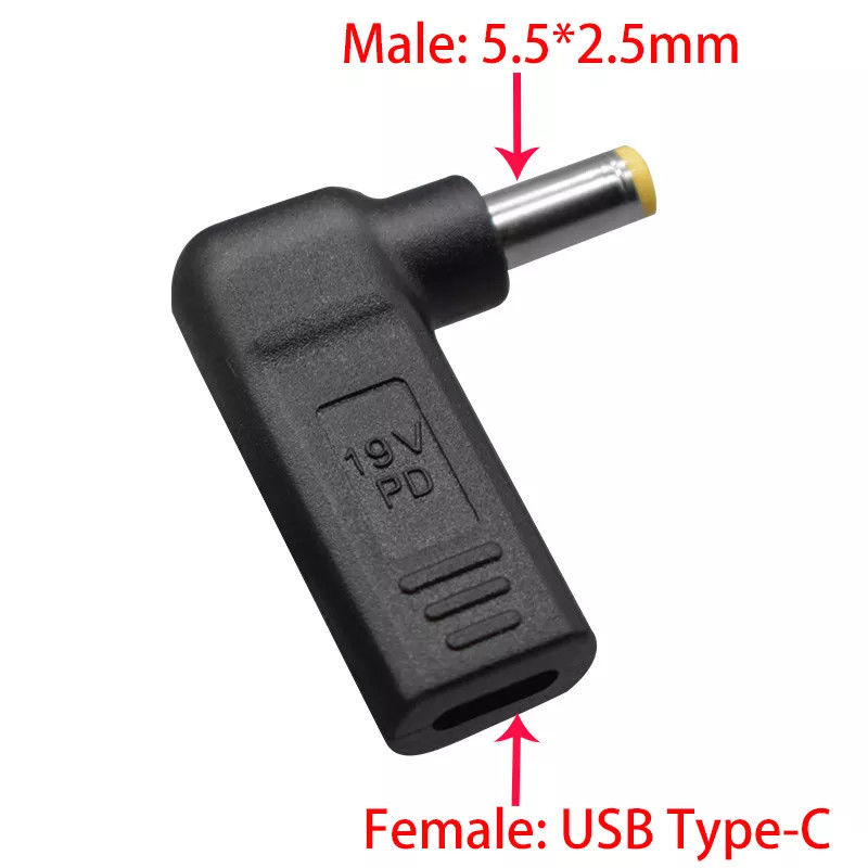 USB Type C femelle vers DC 5525 convertisseur mâle PD leurre Spoof Trigger Plug Jack