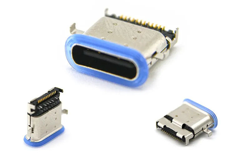 type bâti imperméable femelle SMT de 24Pin USB de connecteurs de C mi