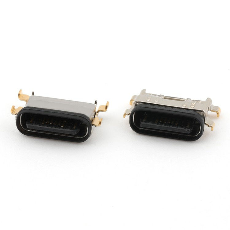 Connecteur USB C 16Pin de type C féminin Mid Mount 1,13 mm IPX8 étanche avec LIM
