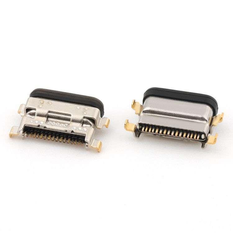 Connecteur USB C 16Pin de type C féminin Mid Mount 1,13 mm IPX8 étanche avec LIM