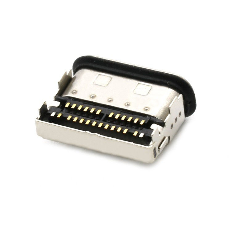IP68 connecteur SMT à 2 rangées USB à 24 broches étanche à l'eau