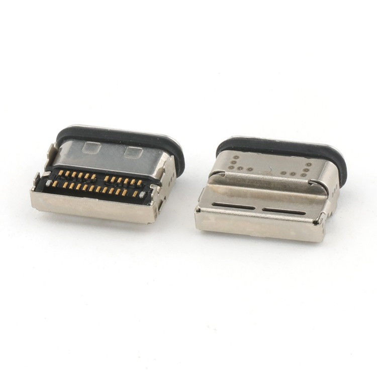 Connecteur USB C à 24 broches SMT Type IPX8 Connecteur USB C à l'épreuve de l'eau