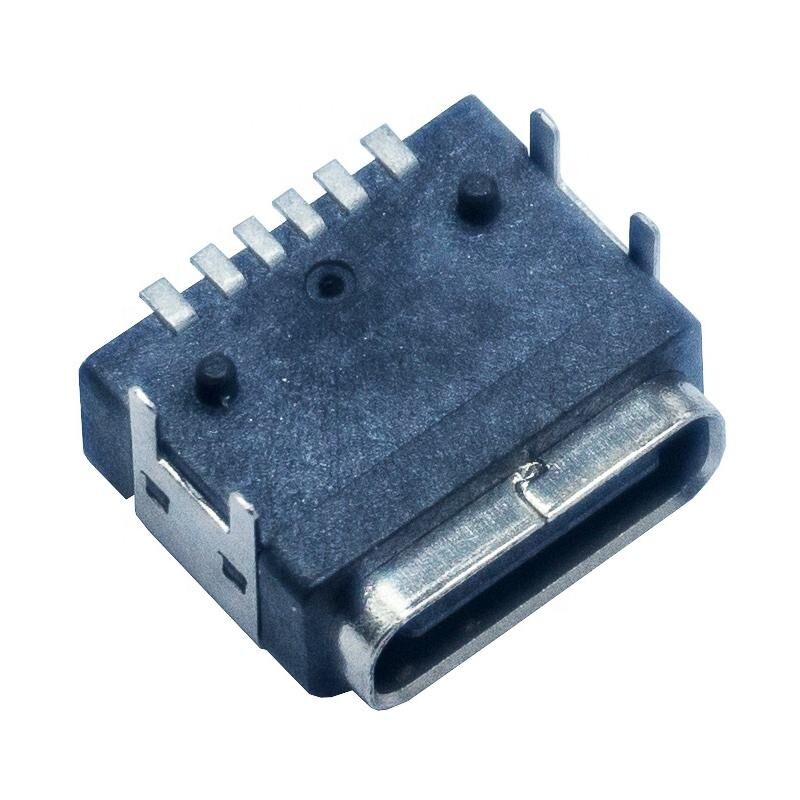 Montage de panneau imperméable à l'eau PCB 6 broches Femme Connecteur USB de type C