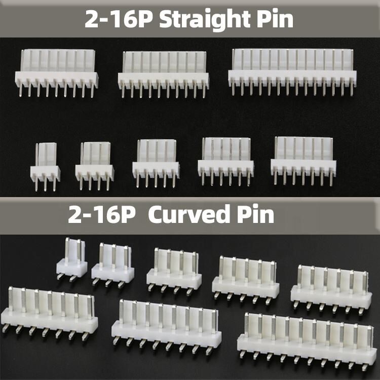 Connecteur de plaquette de 1,25 mm de pas, 2-16 broches, Dip, angle droit, connecteur Jst fil vers carte
