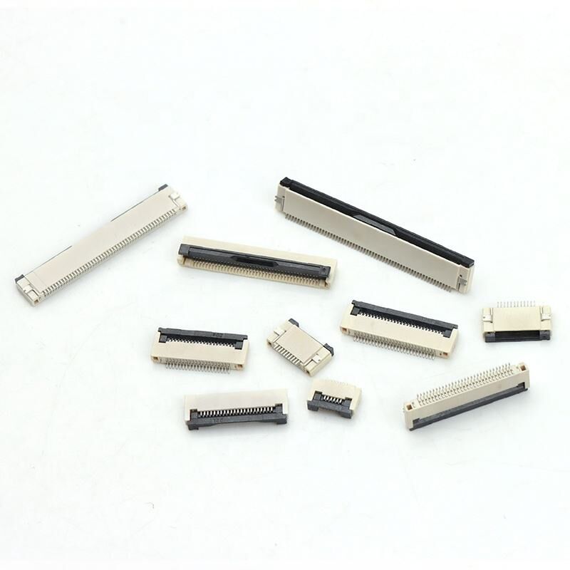 Connecteur FPC à verrouillage basculant horizontal, type ZIF, H2.0mm, 4-60 broches, pas de 0.5mm, connecteurs FPC/FFC
