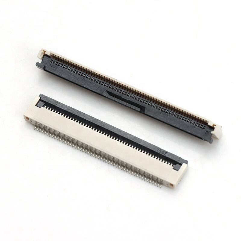 Connecteur FPC à verrouillage basculant horizontal, type ZIF, H2.0mm, 4-60 broches, pas de 0.5mm, connecteurs FPC/FFC