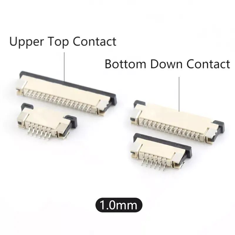 Connecteur FPC 1,0 mm 4-40 broches type SMT horizontal contact supérieur