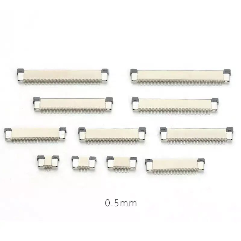 Connecteur FPC 0,5 hauteur horizontale SMT type flip-lock haut haut bas contact vers le bas 4-60 broches