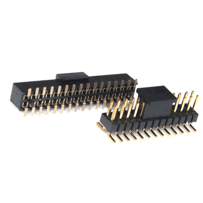 Press Fit Dual 6 8 20 Pin 2*14 2*3 5 Femme 1mm 1.27mm 2mm 2.54mm Angle de piqûre SMD/SMT En-tête En-tête Long Pin Connecteur masculin