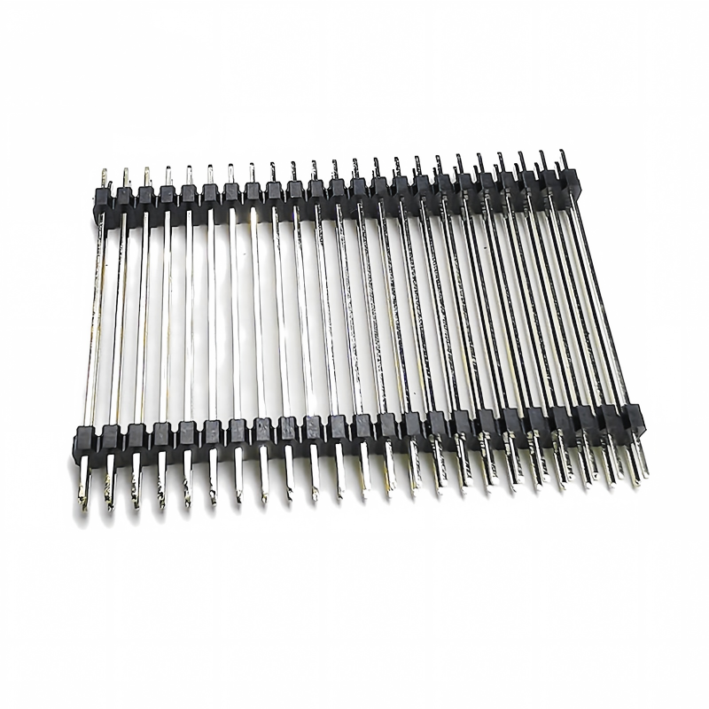 1.27mm angle droit de la hauteur unique double rangée 40 Stick PCB pin connecteur de tête de broche féminin