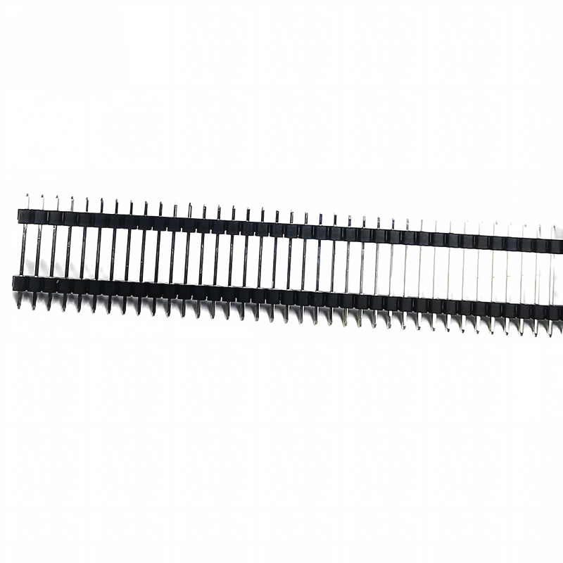 1.27mm angle droit de la hauteur unique double rangée 40 Stick PCB pin connecteur de tête de broche féminin