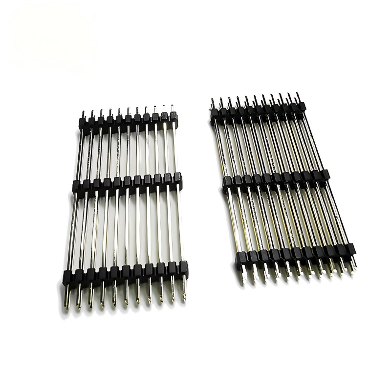 1.27mm angle droit de la hauteur unique double rangée 40 Stick PCB pin connecteur de tête de broche féminin