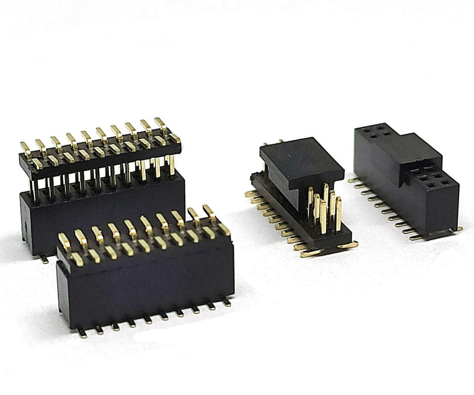 Embase femelle/mâle SMT à 20 broches, pas de 1,27 mm, connecteur de carte à circuit imprimé