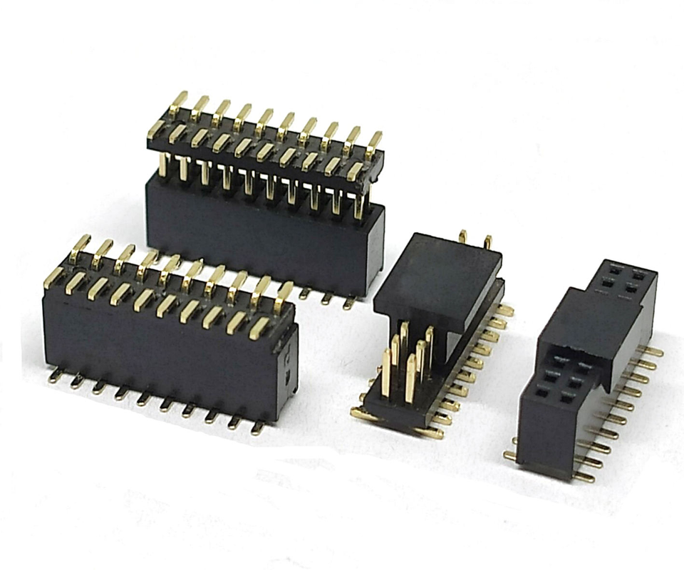 Embase femelle/mâle SMT à 20 broches, pas de 1,27 mm, connecteur de carte à circuit imprimé
