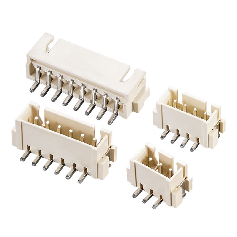 Connecteurs de carte PCB à angle droit SMT DIP verticaux pour câbles et fils JST XH 2,54 mm à 2, 3, 4, 5, 6 broches
