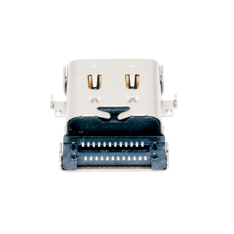 Type-C personnalisé USB 3.2 40 Gbps imperméable à l'eau U4 24 broches SMT DIP PCB Femme Connecteur Plaqué en or 5A courant