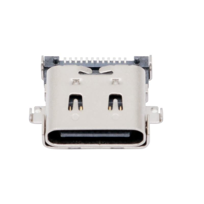 Type-C personnalisé USB 3.2 40 Gbps imperméable à l'eau U4 24 broches SMT DIP PCB Femme Connecteur Plaqué en or 5A courant
