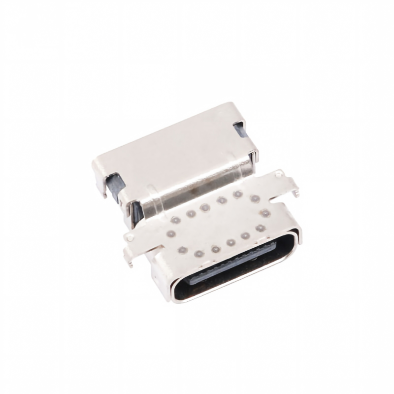 Type-C personnalisé USB 3.2 40 Gbps imperméable à l'eau U4 24 broches SMT DIP PCB Femme Connecteur Plaqué en or 5A courant