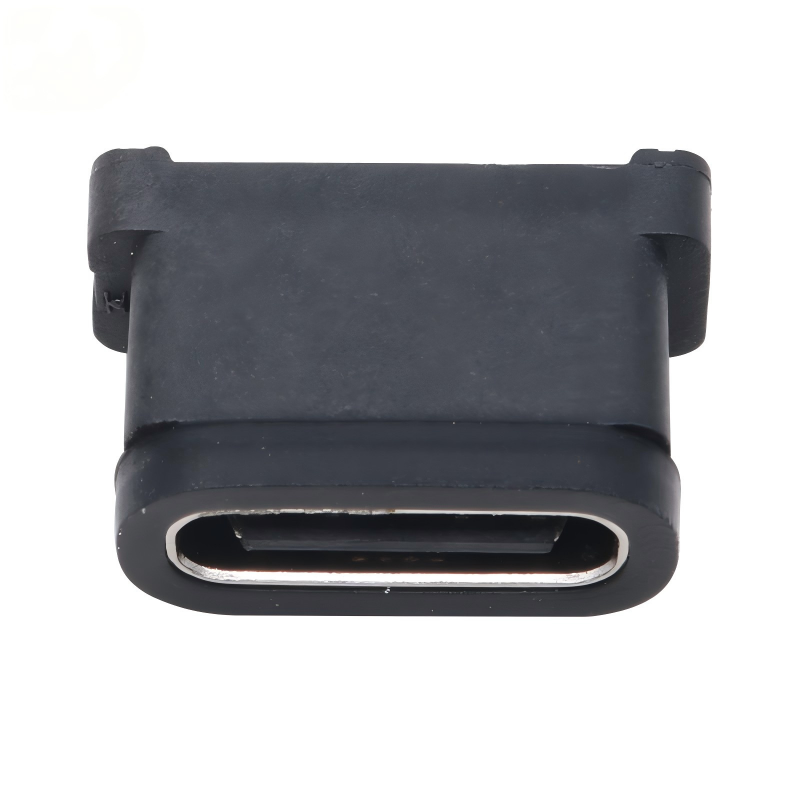 USB 3.2 Type-C 40 Gbps prise U4 étanche à l'eau 24 broches SMT DIP PCB Femme Connecteur or Plating acier inoxydable 5A 100V AC
