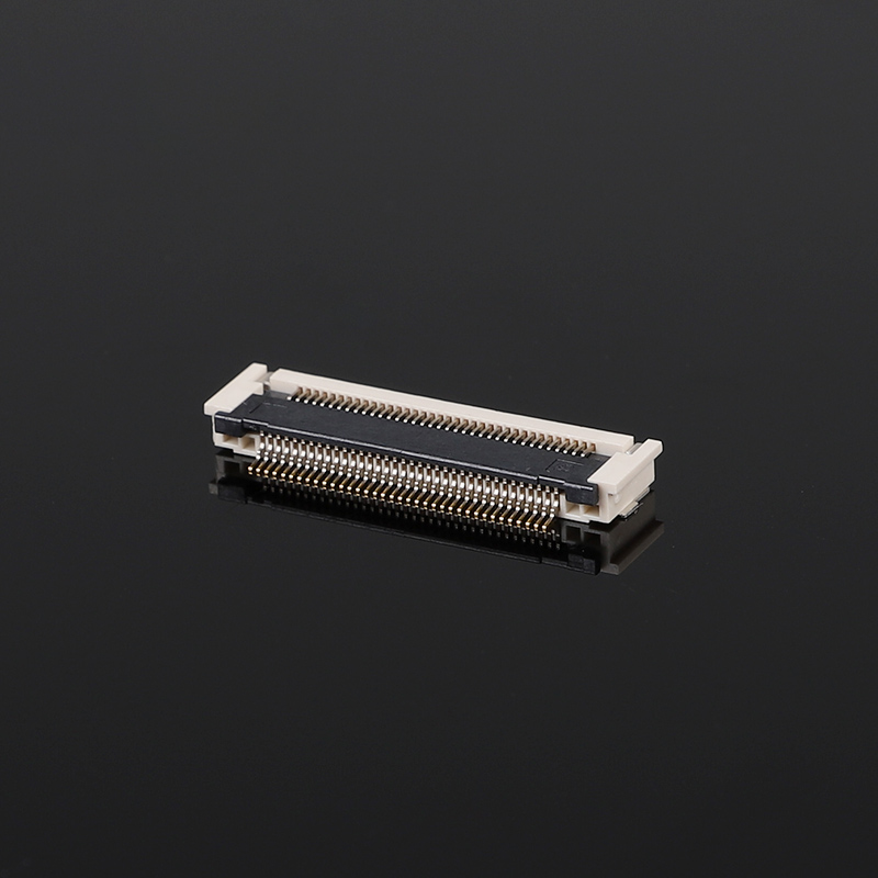 Connecteur FPCFFC plaqué or au pas de 0,5 mm, 2,7 H post-pression horizontale SMD 10-68 broches 50 V 0,5 A