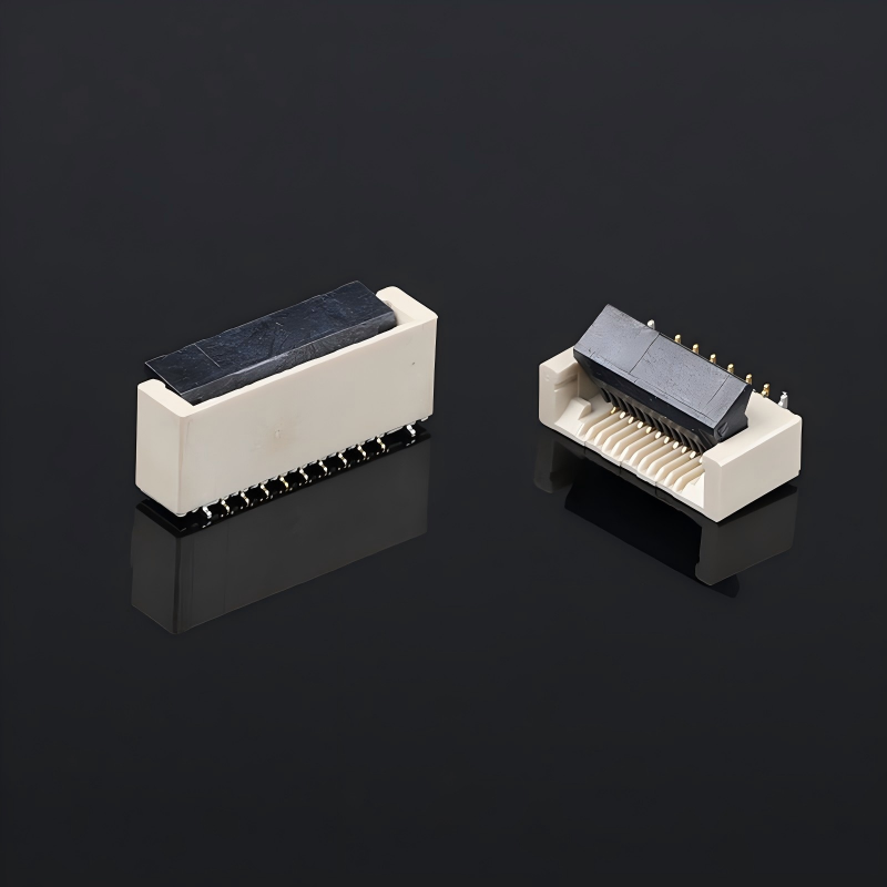 Connecteurs PCB pour câble FPC FFC, prise de connecteur plat à clapet 5,2H, pied positif vertical 60 broches, pas de 0,5 mm