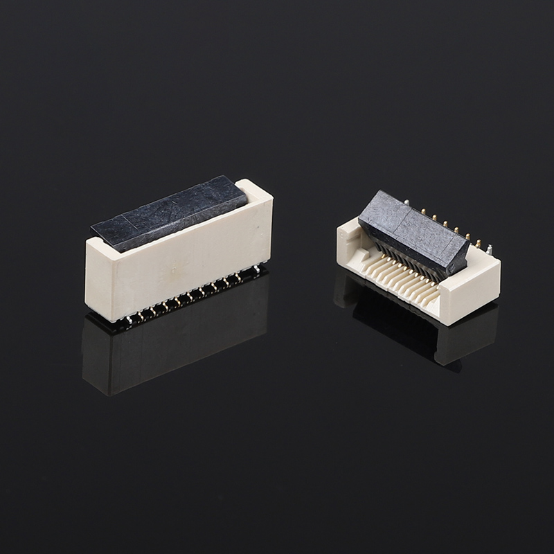 Connecteurs PCB pour câble FPC FFC, prise de connecteur plat à clapet 5,2H, pied positif vertical 60 broches, pas de 0,5 mm
