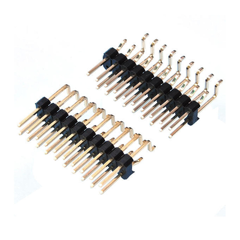 Embase de connecteur 1.0mm double rangée, broches coudées, montage en surface, 180 degrés, 90 degrés, matériau PBT, contacts en bronze phosphoreux, longueur de broche personnalisable