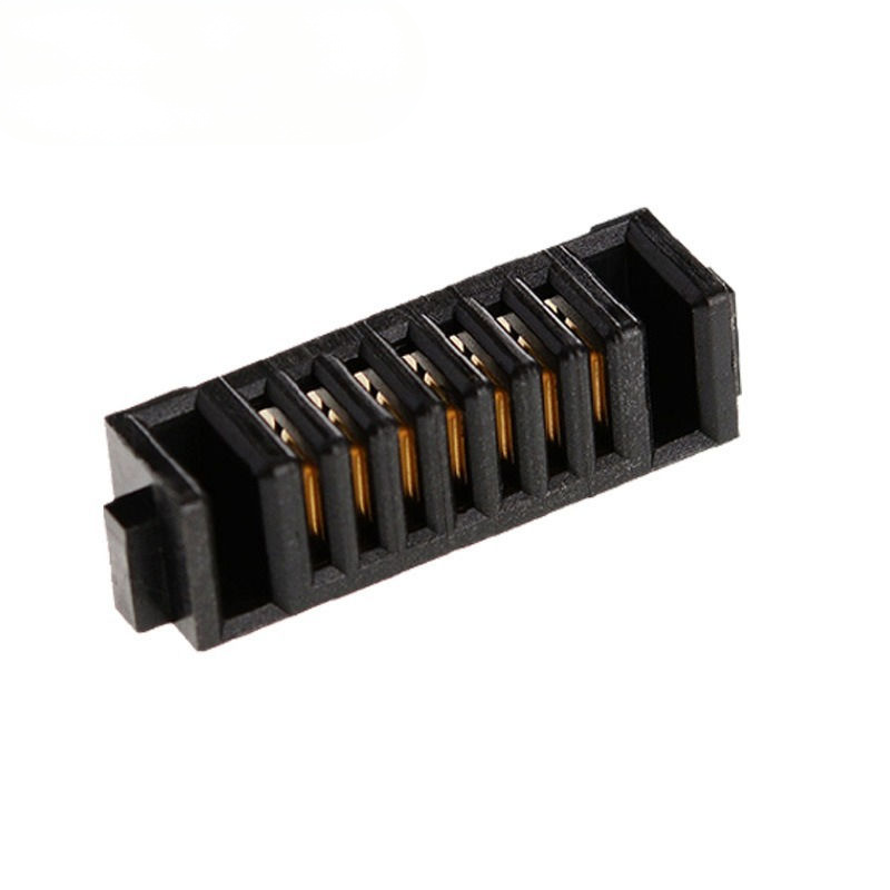 7-PIN Bloc d'empreintes digitales connecteur porte-batterie 2.0mm espacement Insérer lame PBT Matériau phosphore contacts en bronze