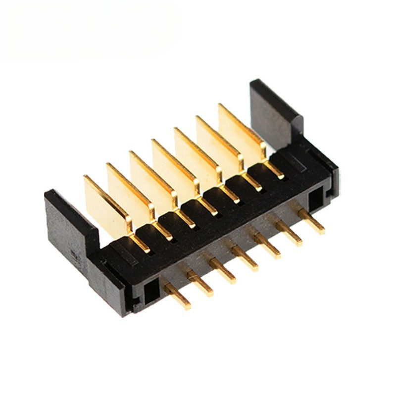 7-PIN Bloc d'empreintes digitales connecteur porte-batterie 2.0mm espacement Insérer lame PBT Matériau phosphore contacts en bronze