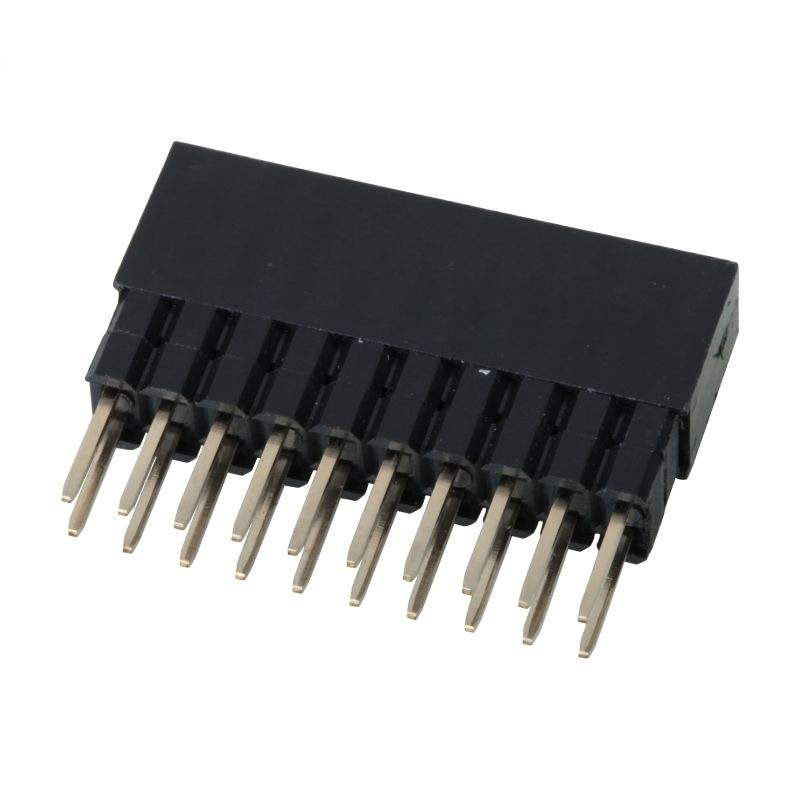 2.54 mm,0.64x0.4SQ connecteur à hauteur de pas connecteur à tête de broche à double rangée