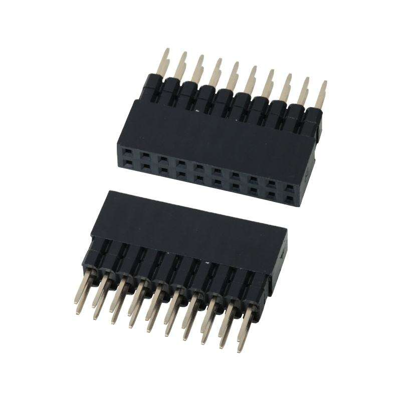 2.54 mm,0.64x0.4SQ connecteur à hauteur de pas connecteur à tête de broche à double rangée
