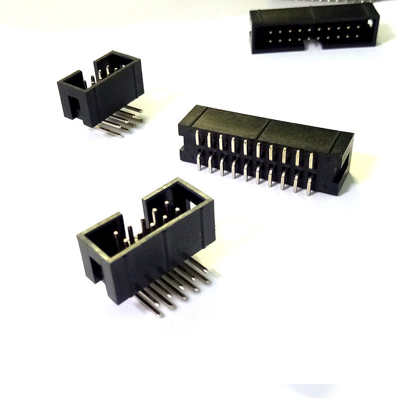 Rangée à angle droit ÉÉpinglergler entête de 2.54mm 6 ÉÉpinglergler Boîte entête Connecteur Double