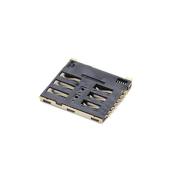 Taper 6 poussée Sim Connecteur For Moblie Phone de nano de poussée de ÉÉpinglergler Sim Carte Connecteur LCP