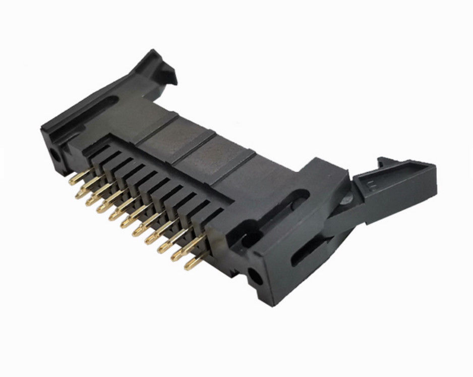 Le long connecteur d'en-tête de linceul d'éjecteur d'oreille d'OEM UL94V-0 PLONGENT le Taper droit