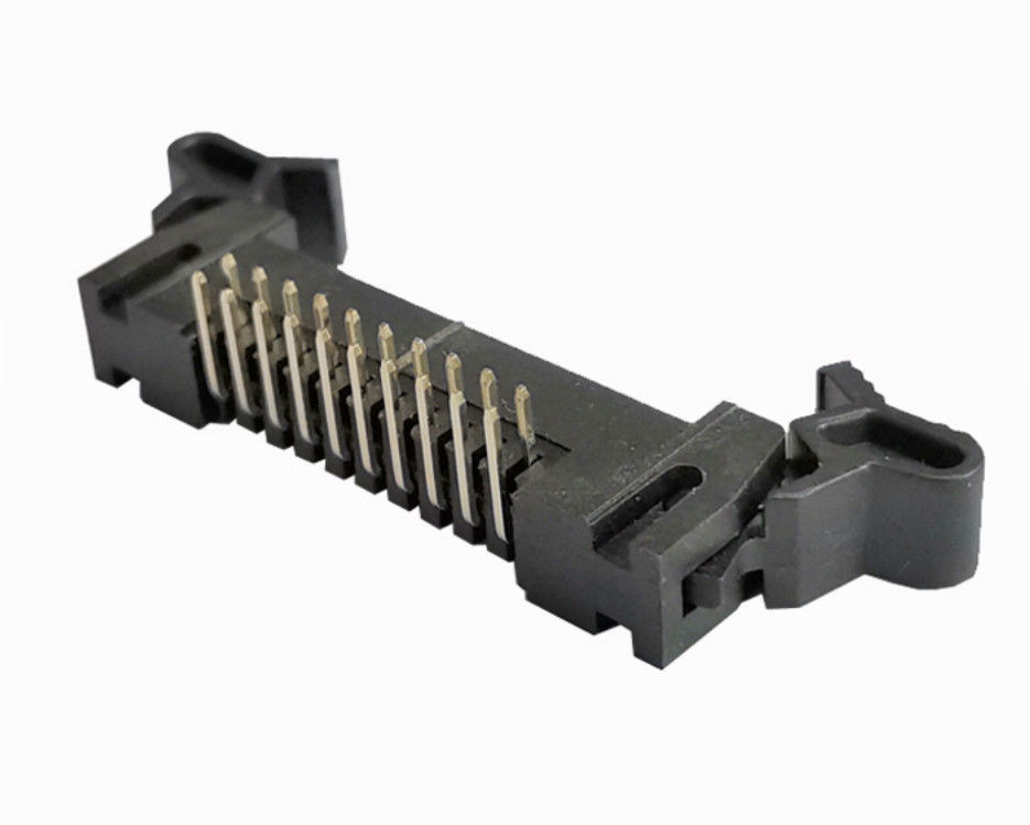 Double lancement enveloppé 32p du connecteur 2.0mm de ÉÉpinglergler entête Right Angle entête de rangée d'éjecteur